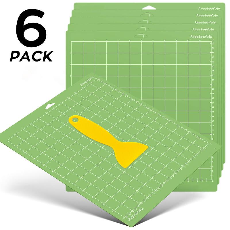 Cricut Explore Air/air2/maker Diy 조각 기계용 6 & 3 팩 12x12 인치 녹색 Pvc 접착 커팅 매트베이스 플레이트 패드, 2022 신제품